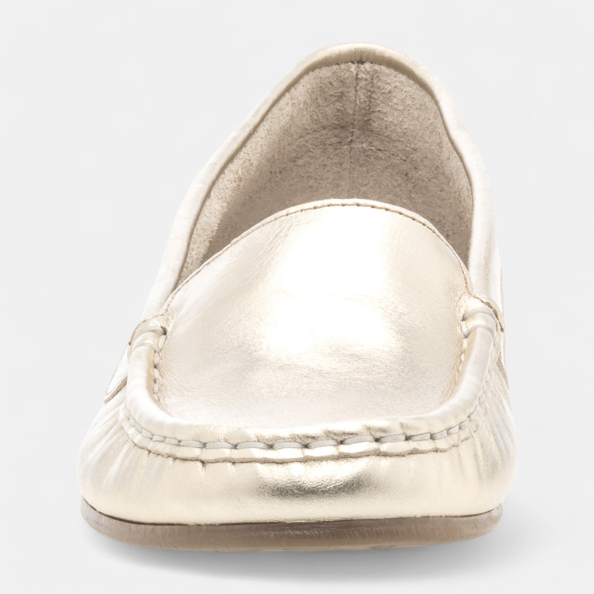 Mocassins Femme en cuir or