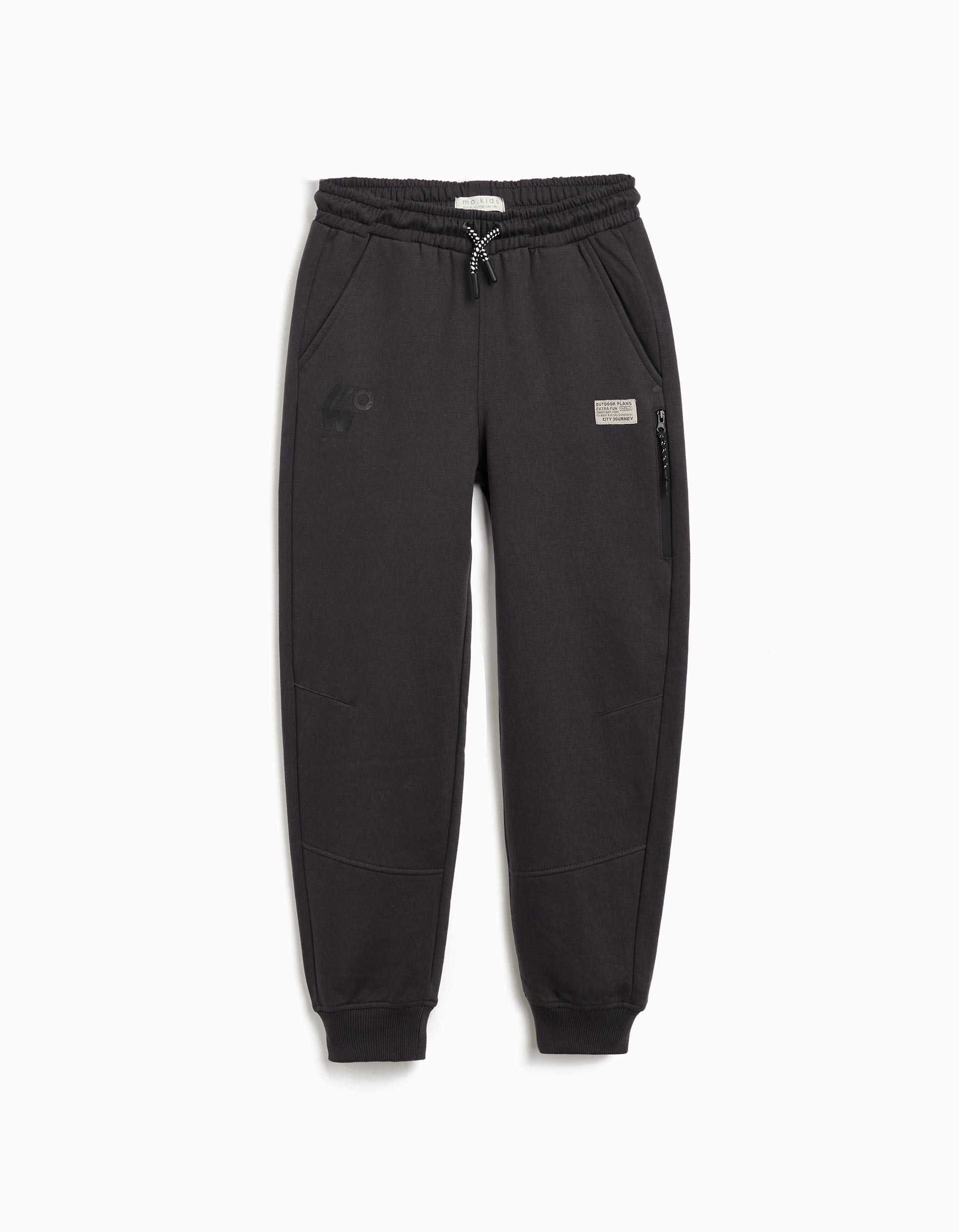 Joggers de Felpa, Menino, Cinzento Escuro