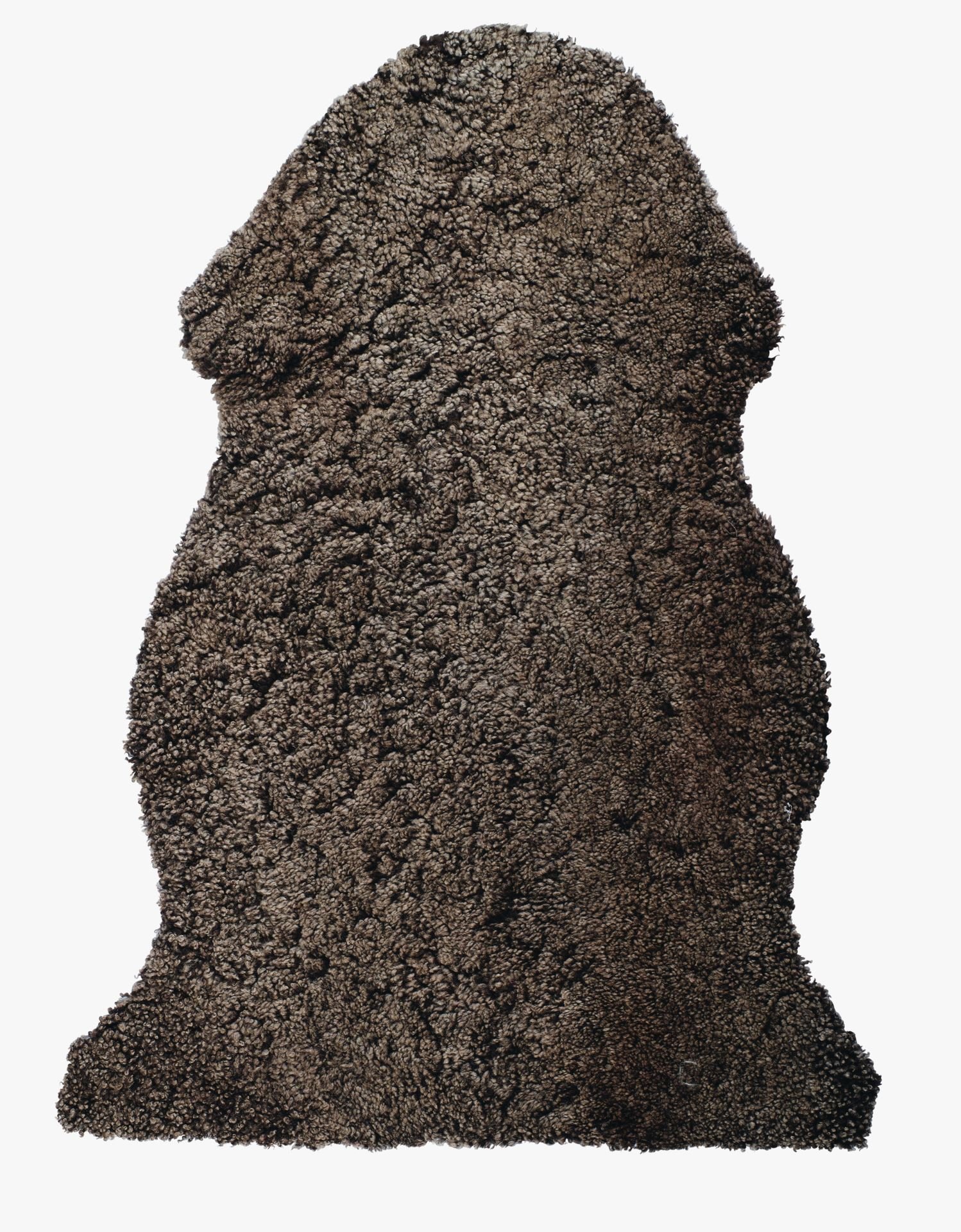 Lammeskinn mørk grå - 85 cm