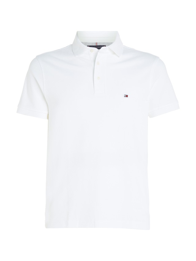 Tommy Hilfiger Poloshirt »1985 SLIM POLO mit Stickerei und Piqué-Qualität«, unifarben, casual, slim fit, Baumwollmix, Polokragen