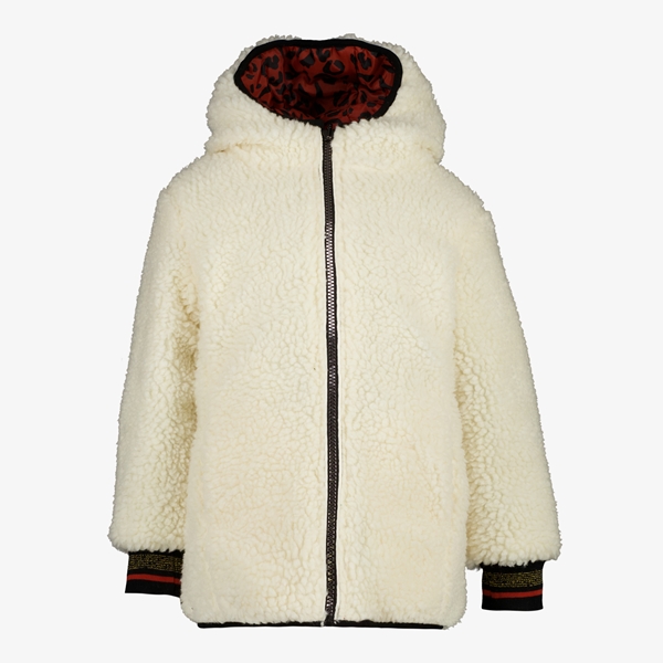 TwoDay reversible meisjes winterjas luipaardprint