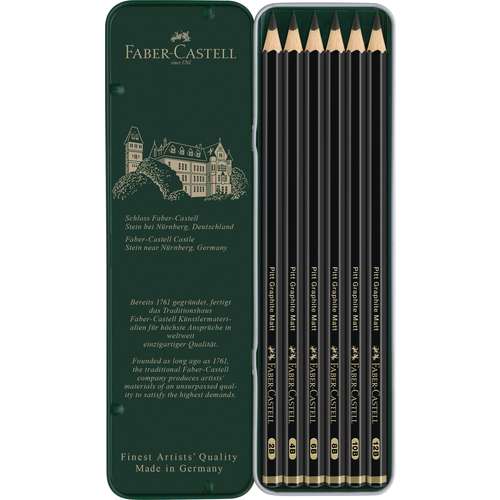 FABER-CASTELL Pitt Graphite Matt im Metall-Etui