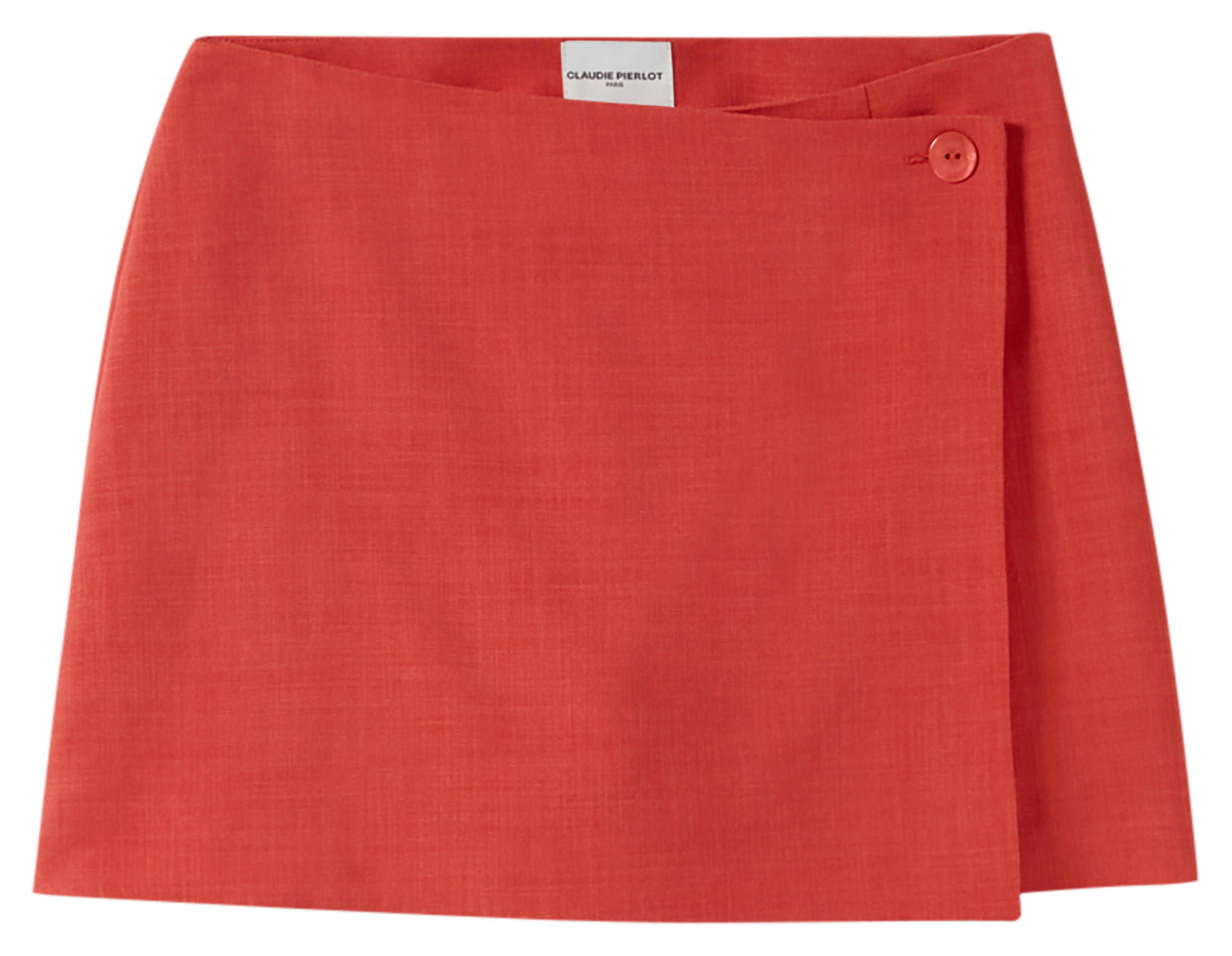 Mini-jupe portefeuille | Rouge