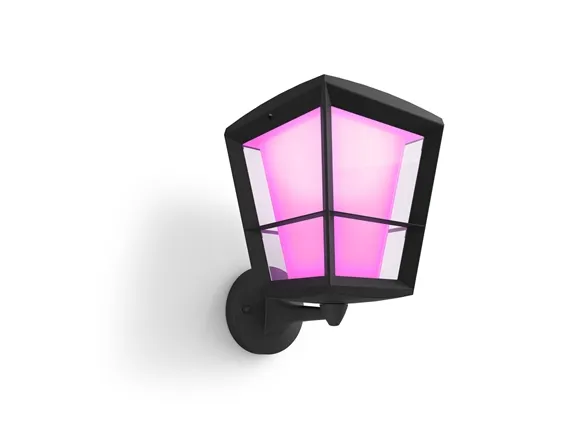 Philips Hue Econic - Væglampe - LED-lyspære - 15 W (tilsvarende 79 W) - klasse A - 2000-6500 K - sort