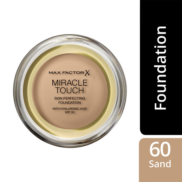 Max Factor Max Factor Miracle Touch Foundation, 60 Sand, 11. 5 g