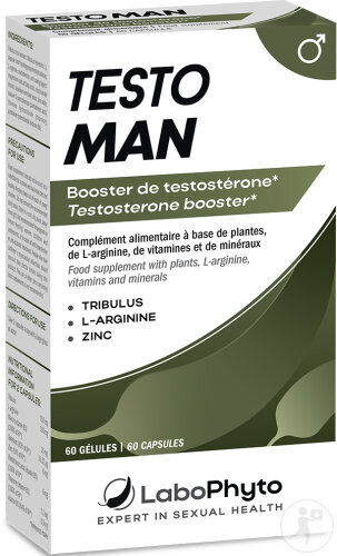 Labophyto Testoman Taux De Testostérone Cure 60 Gélules