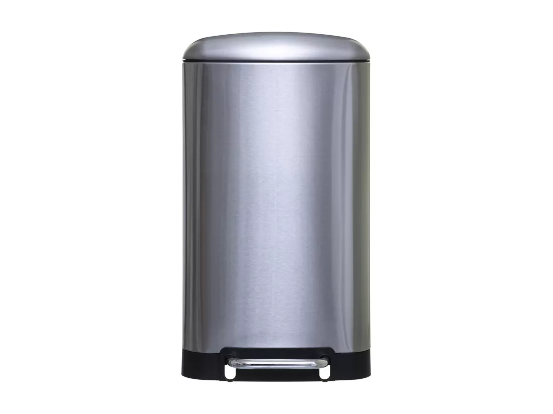 WELL HOME - Poubelle / poubelle / conteneur à déchets avec pédale en métal 30 L
