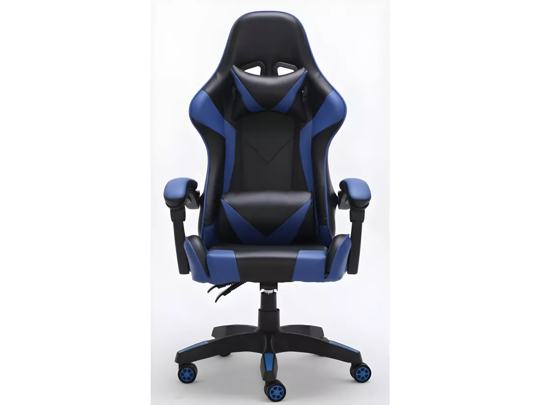 KRAFT - Fauteuil gamer style moderne bureau - 66x62x115 - Réglable en hauteur - Chaise de bureu