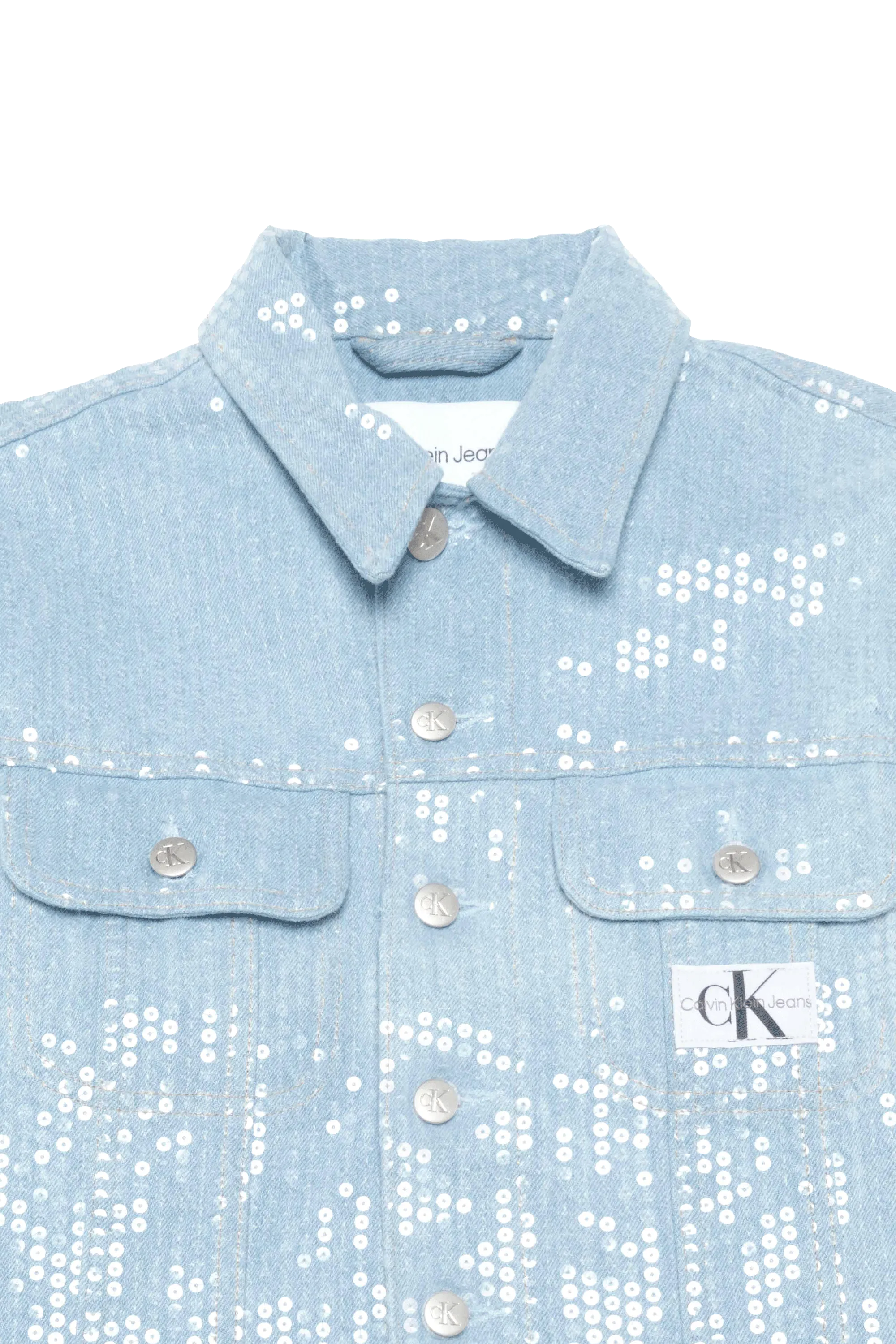 CALVIN KLEIN JEANS Veste CROPPED 90'S DENIM J Bleu