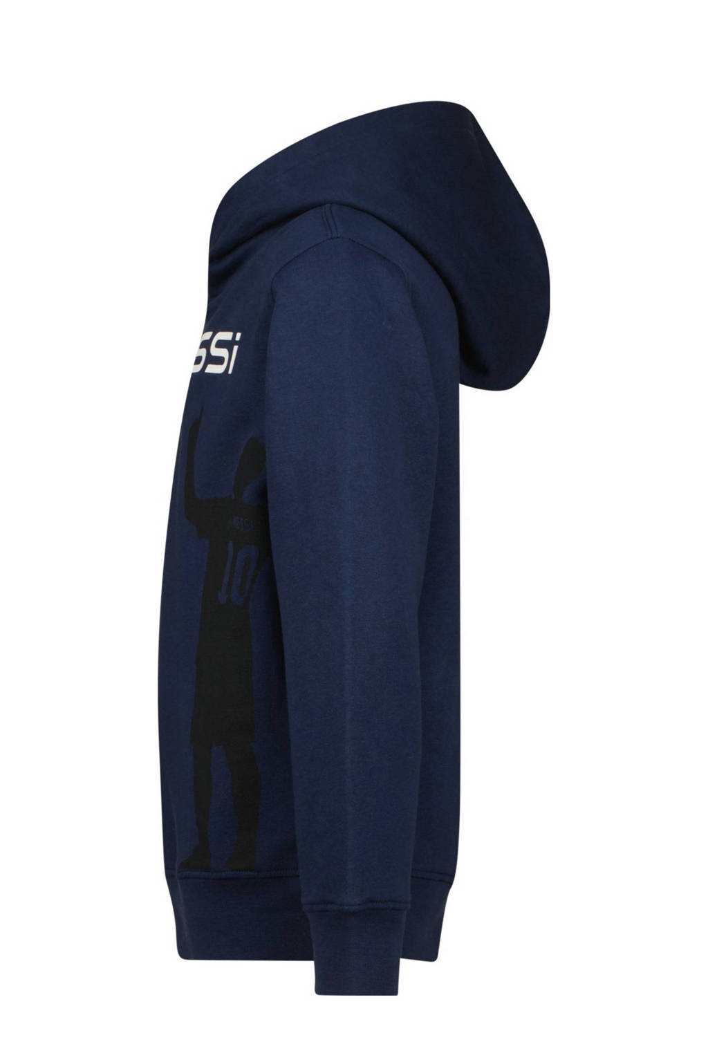 Messi hoodie Silhouette met printopdruk donkerblauw