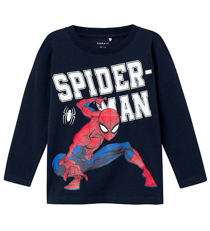 Name It Bluse - NmmNaza Spider-Man - Noos - Dark Sapphire