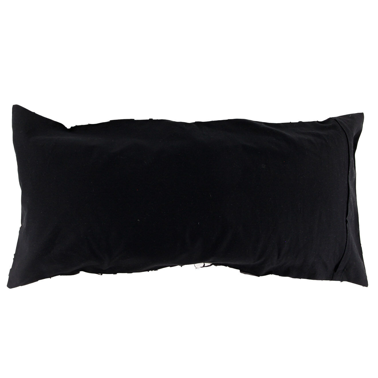 Haomy Housse de coussin en Lin & Coton Yulin blanche - 55x110 cm