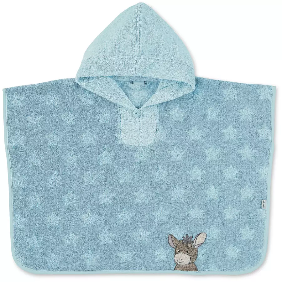 Sterntaler Badeponcho Emmi mittelblau