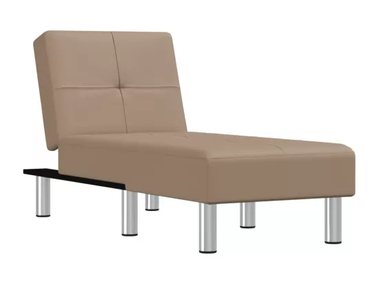 Prolenta Premium - Chaise longue capuccino similicuir