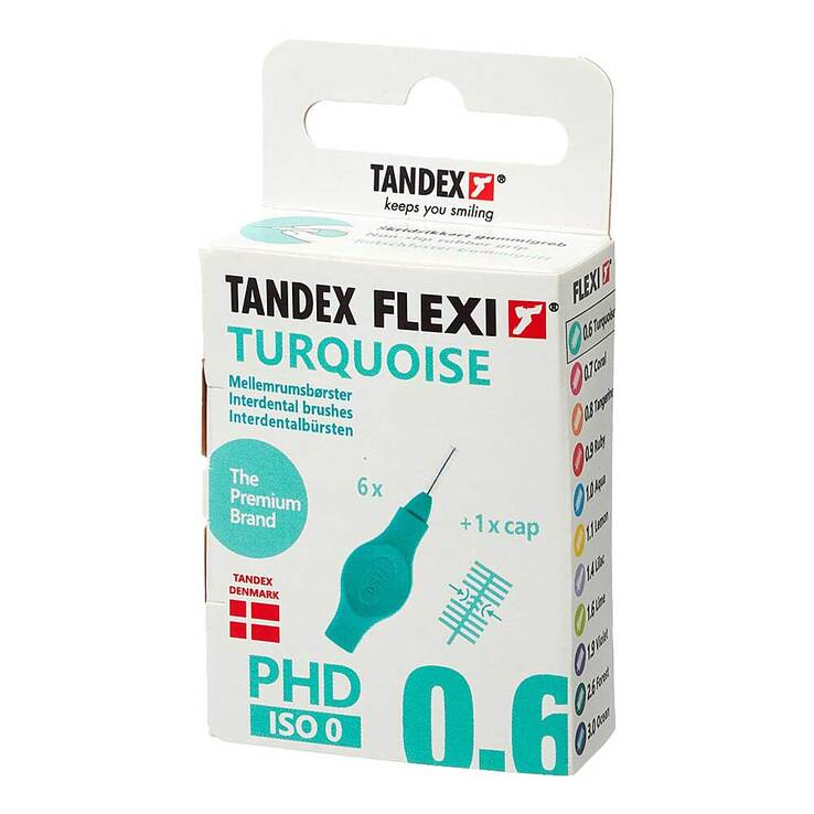 Tandex Flexi Interdentalbürste turquoise PHD0.6 / ISO0, 6X1 St