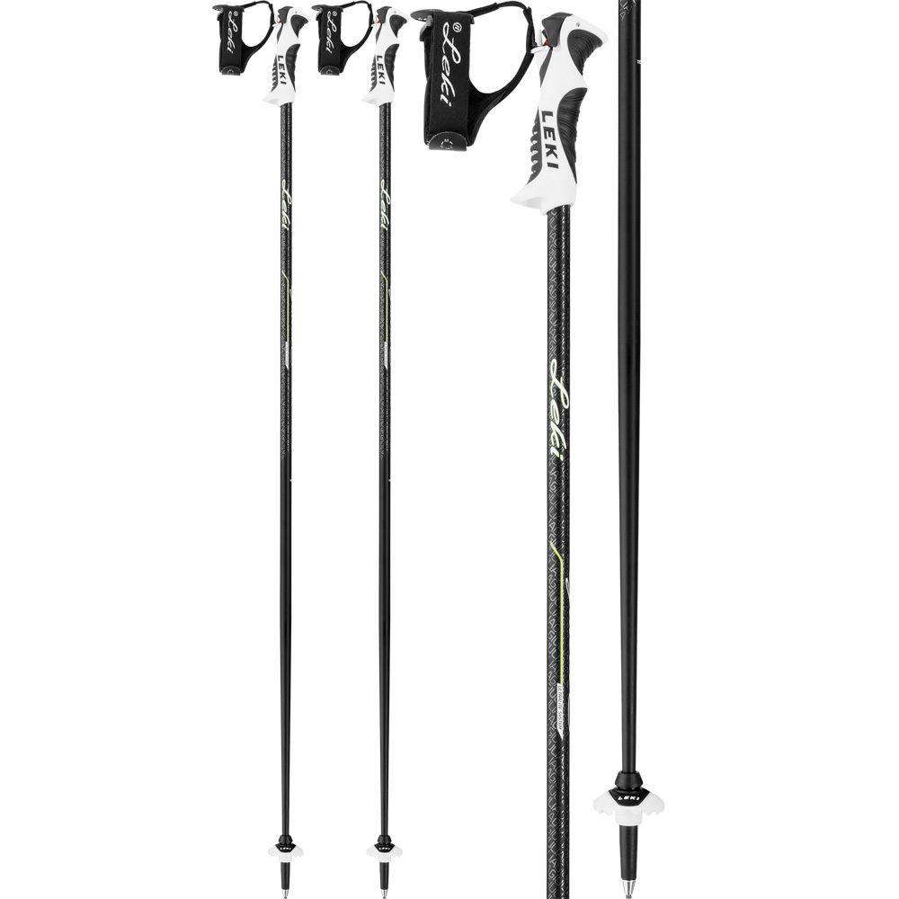 LEKI Giulia S Lady Trigger S Alpin Skistöcke Damen schwarz anthrazit weiß