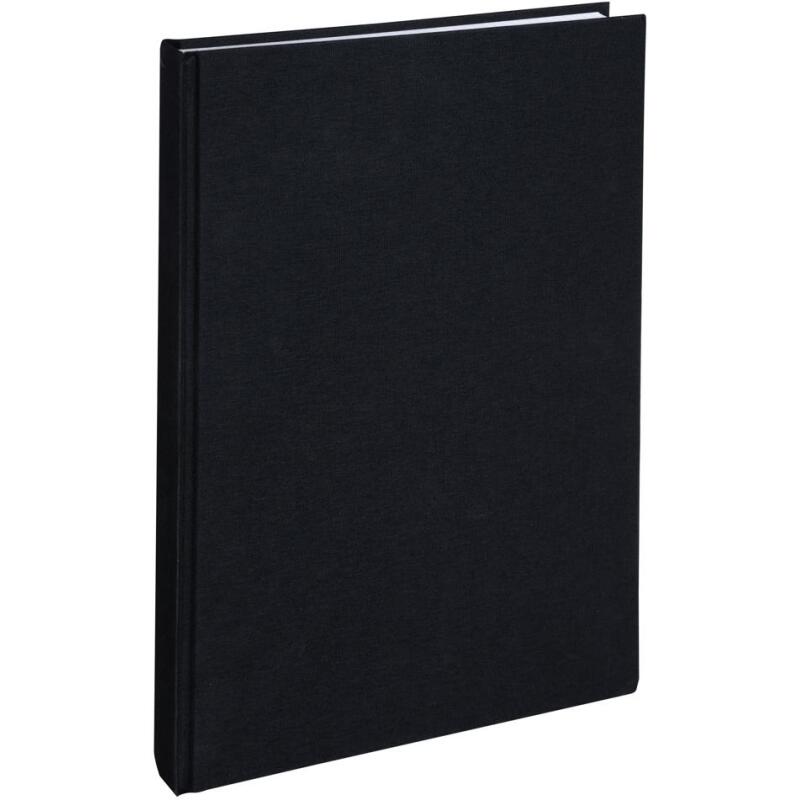 Registre 35x22,5cm 5x5 folioté 400 pages - Noir toilé