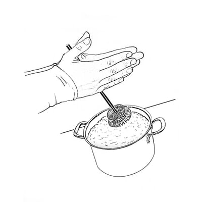 Milchschäumer Edelstahl