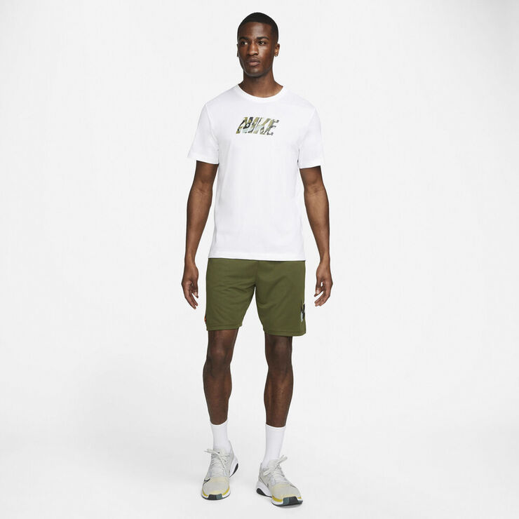 Nike Dri Fit Sport Clash Traenings T Shirt Hvid