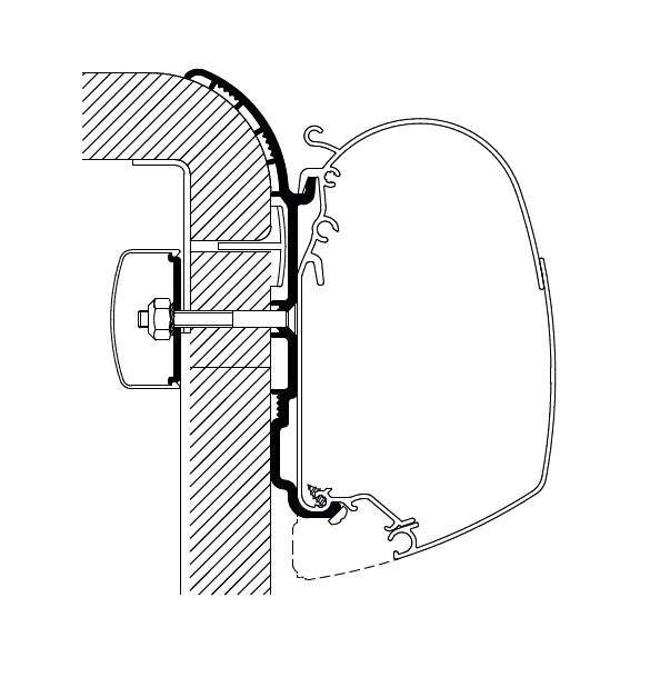Thule Markisenadapter Bürstner 4,0m