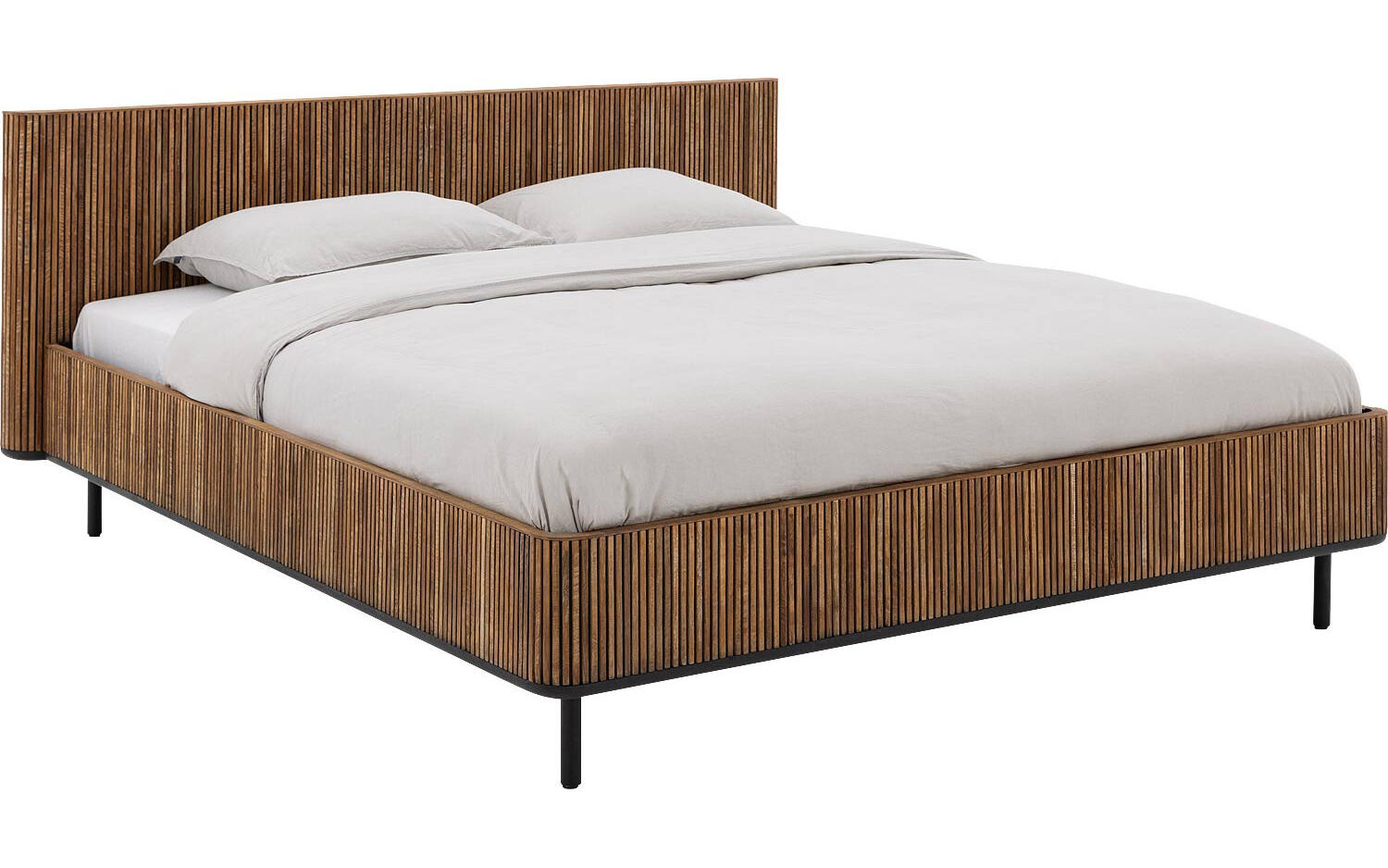 Goossens Bedframe Adel - 160 x 200 - Teak blank was - Hout
