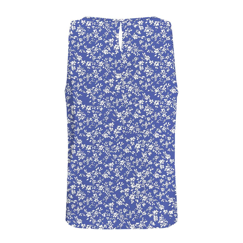 Only T-Shirt Sans Manches Bleu à Motifs Femme Only Nova Life