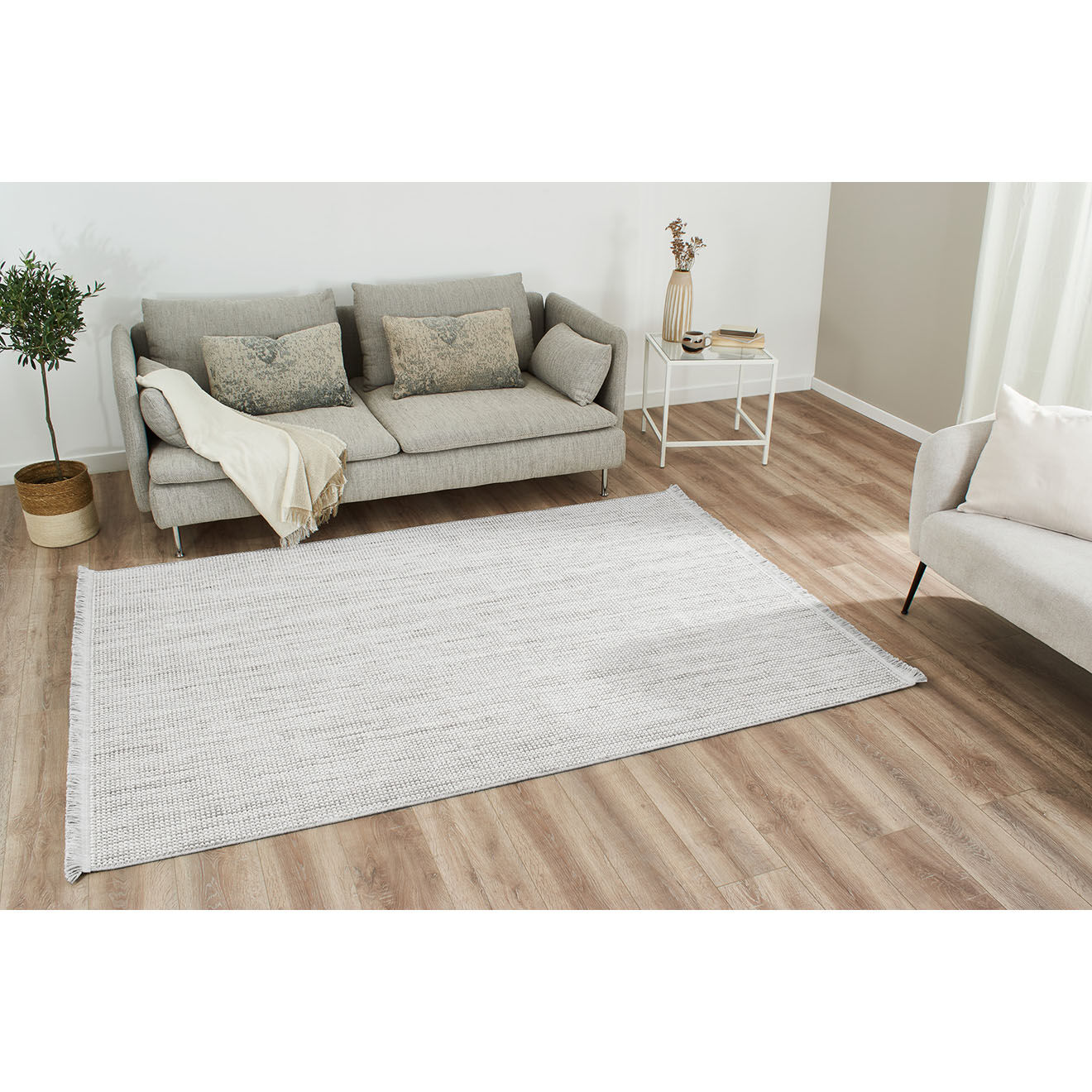 Nazar Rugs Tapis Bali 736 gris - 160x230 cm