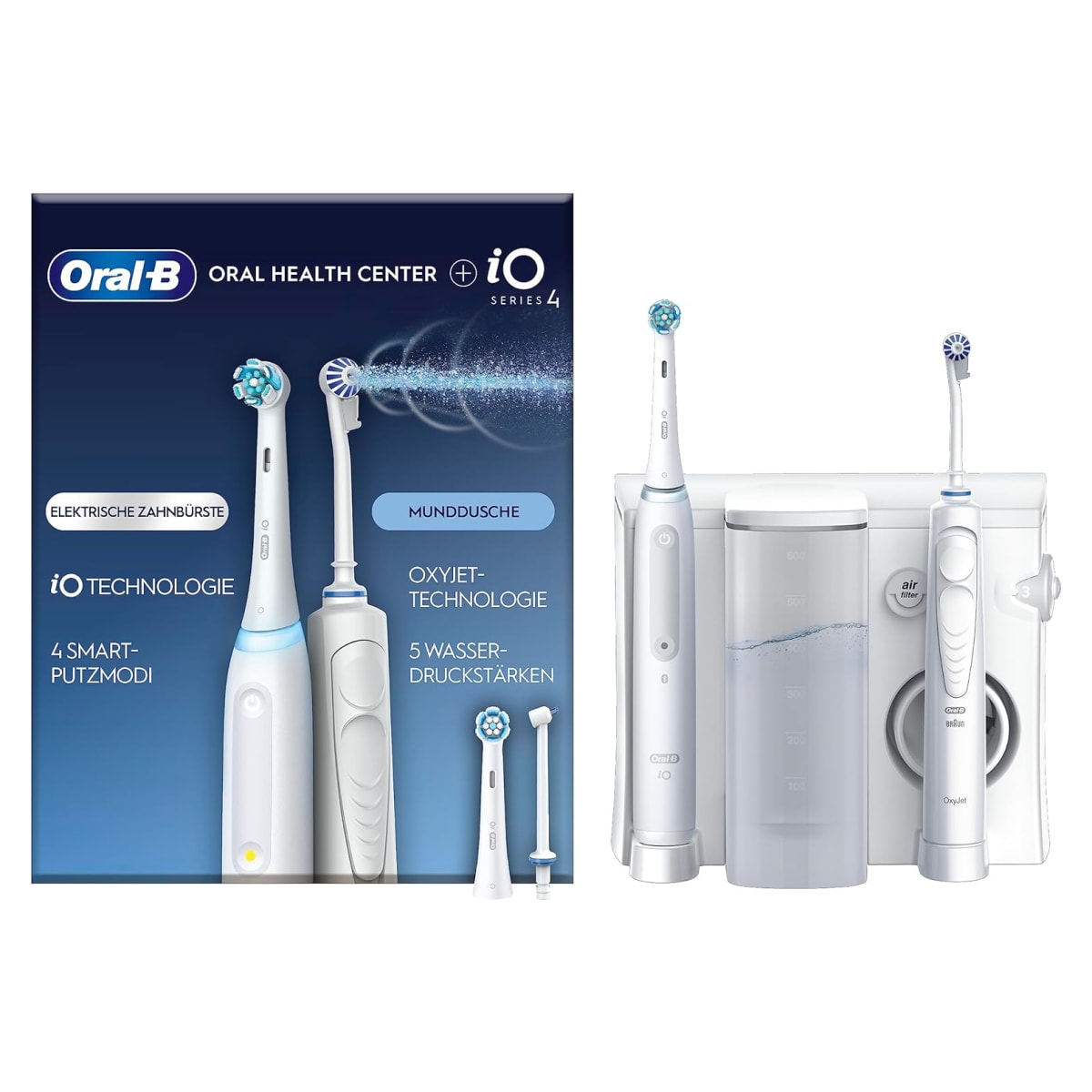 Oral-B Center OxyJet Reinigungssys. Munddusche+iO4