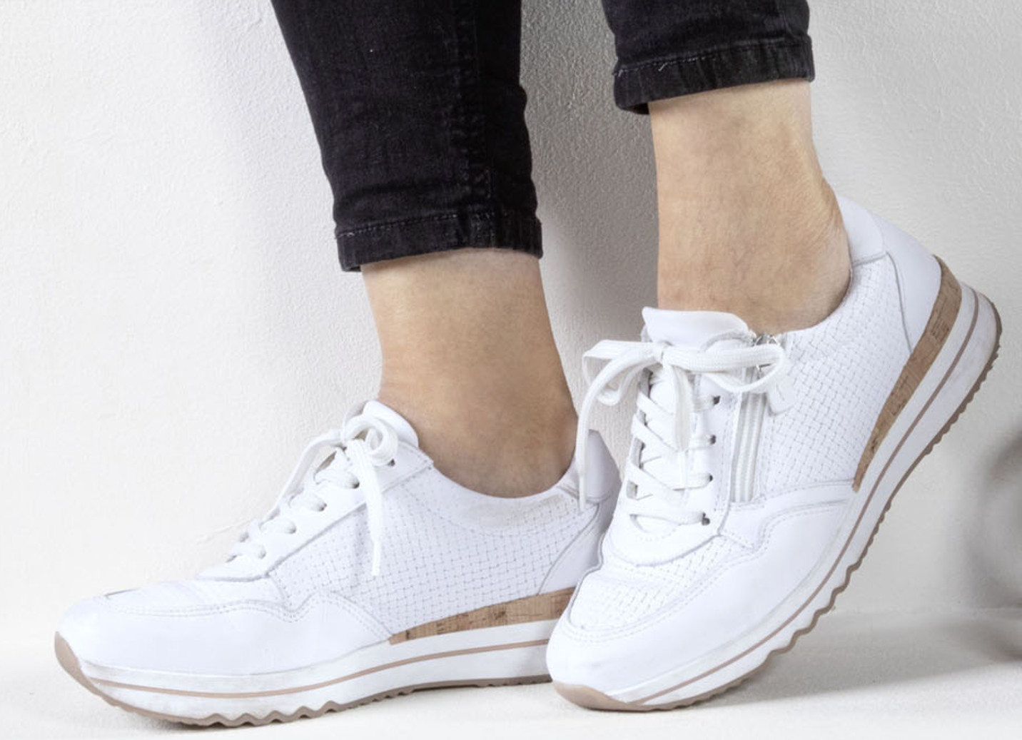 ELENA EDEN Sneaker mit Schnürung und Seitenreißverschluss