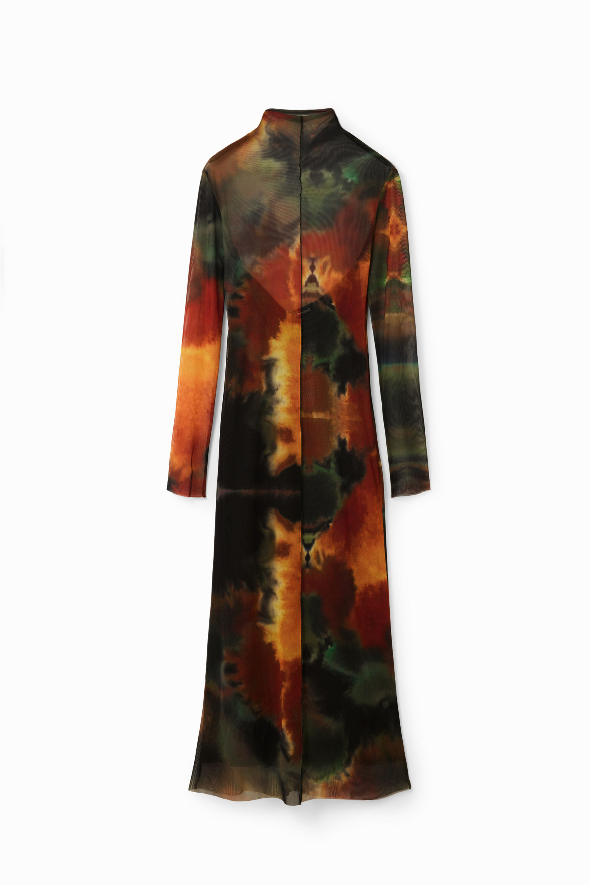 Vestido midi aquarela