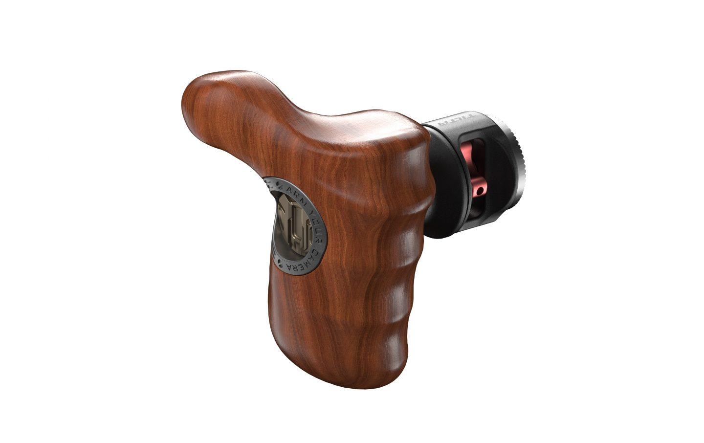 Advanced Right Side Wooden Handle Type X<br>Ergonomischer Holzgriff für maximalen Komfort mit ARRI-Rosettenanschluss