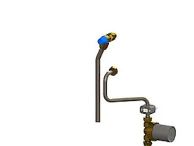 Uponor Combi Port E D Cirkulationssæt inkl. sikkerhedsventil