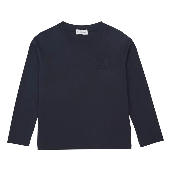 Moncler T-Shirt Manches Longues Uni | Bleu marine