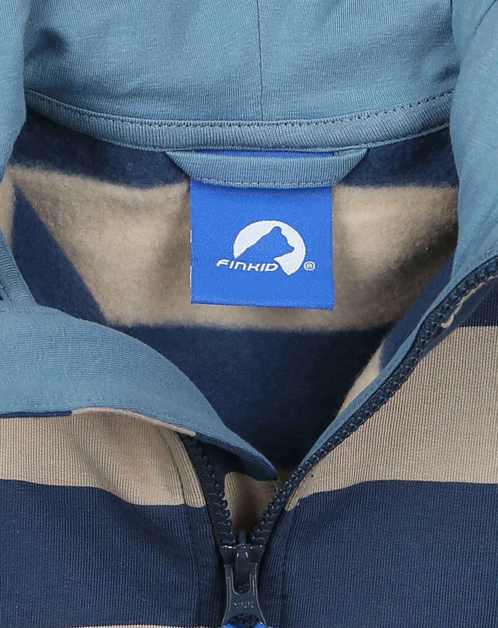 Kapuzen-Sweatjacke LAIVA in denim/pepple