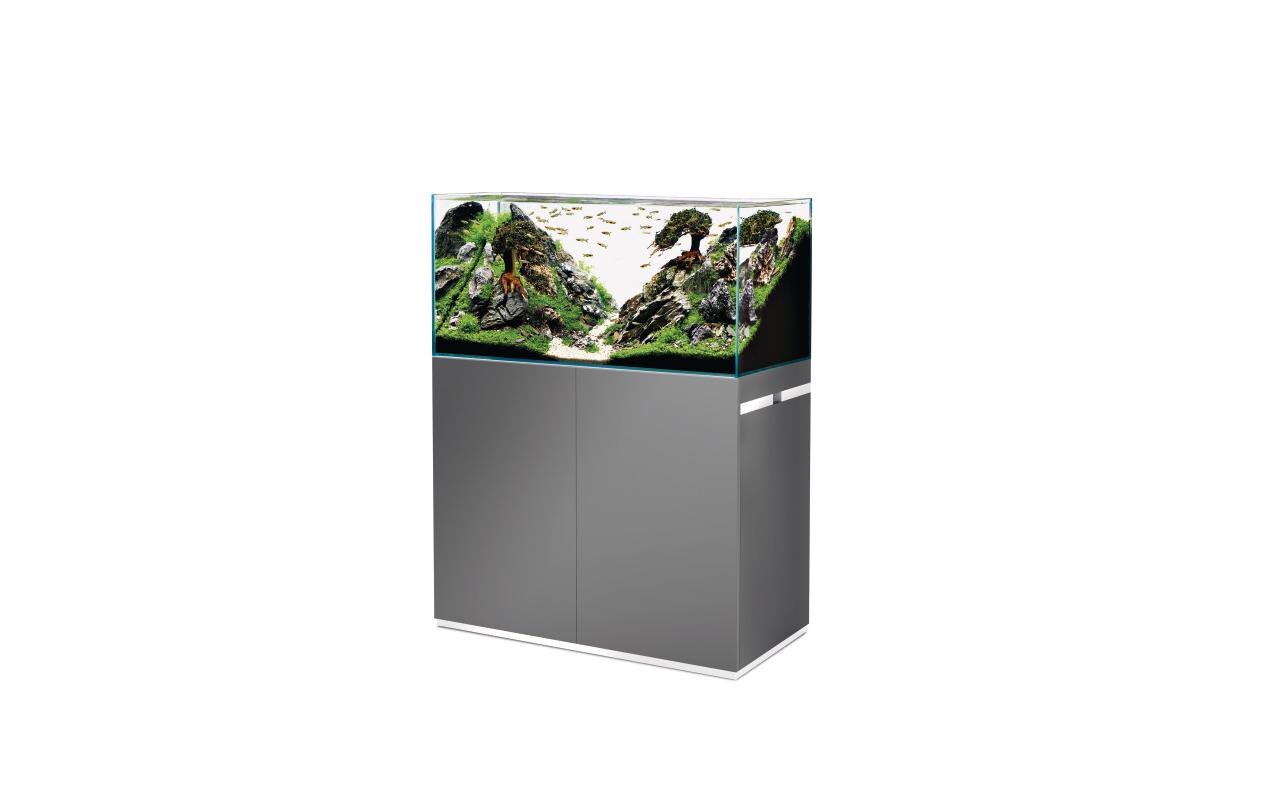 Aquarienkombination ScaperLine 100, Grau, 250 l<br>ScaperLine Aquarien aus Optiwhite-Glas mit Unterschrank