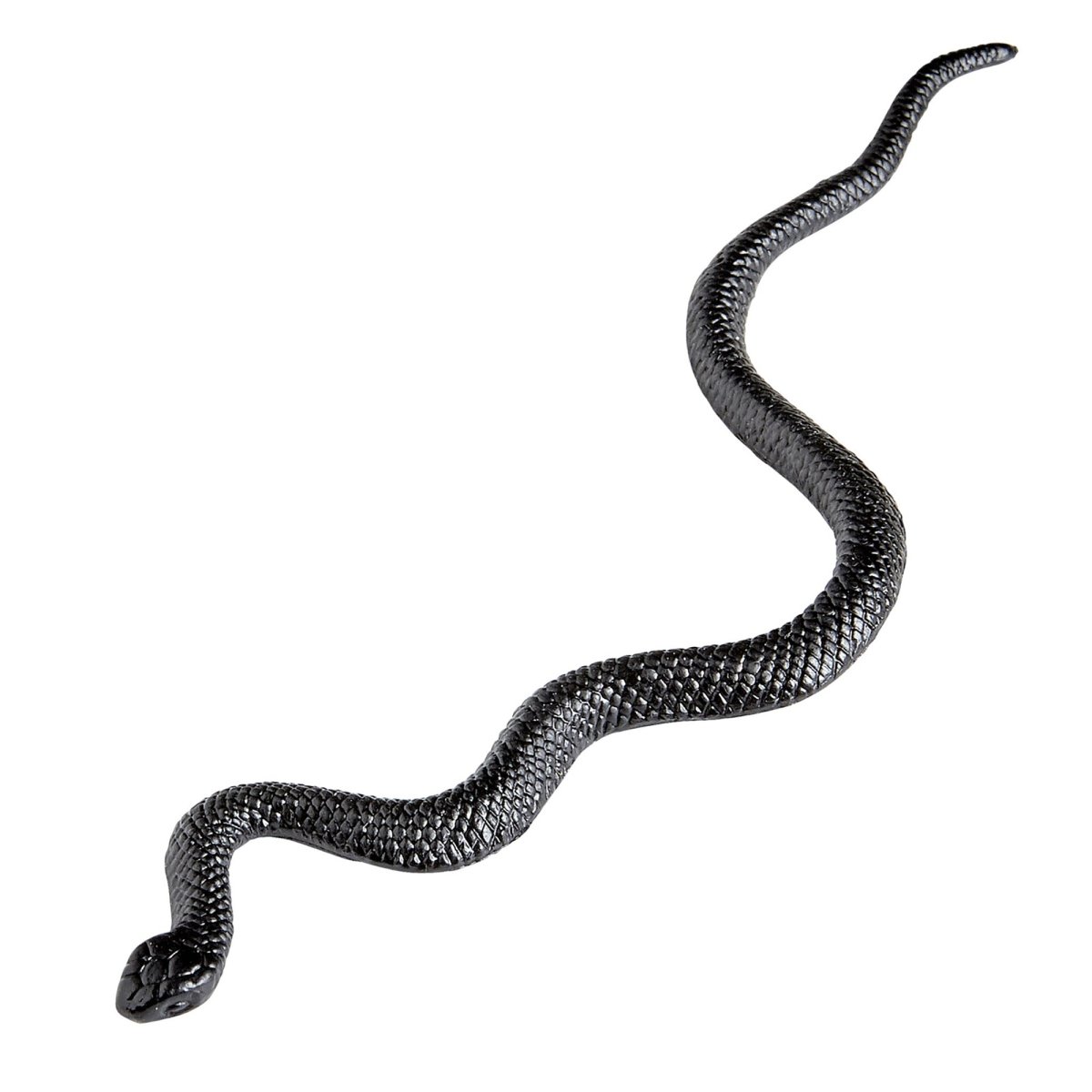 Zwarte Nep Slang 12,5cm 12st
