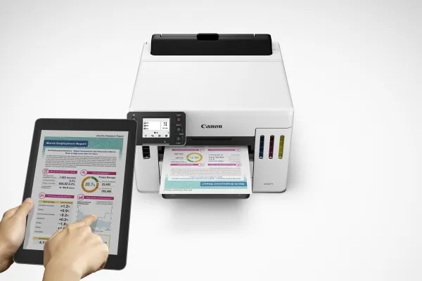 Canon MAXIFY GX5550 - Printer - farve - Duplex - blækprinter - ITS - A4/Legal - 600 x 1200 dpi - op til 24 ipm (mono) / op til 15.5 ipm (farve) - kapacitet: 600 ark - LAN, Wi-Fi(n), USB 2.0