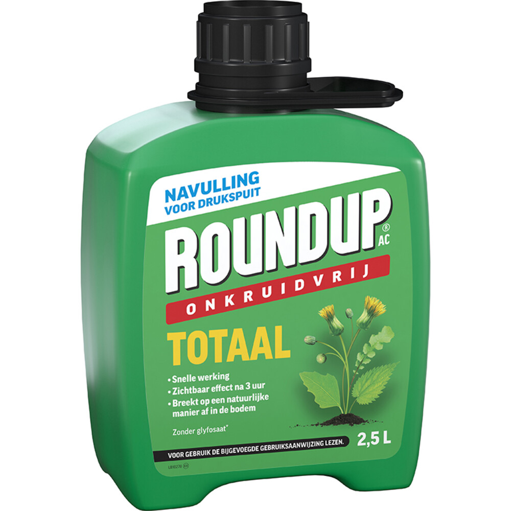 Roundup AC Totaal Onkruidvrij Onkruiddrukspuit Navulverpakking2,5 liter