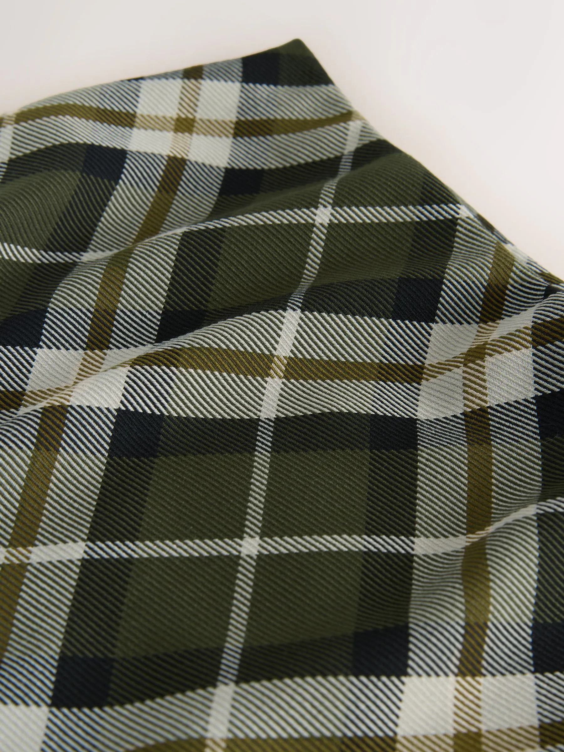 Groen - Ruit Midi Slip Rok