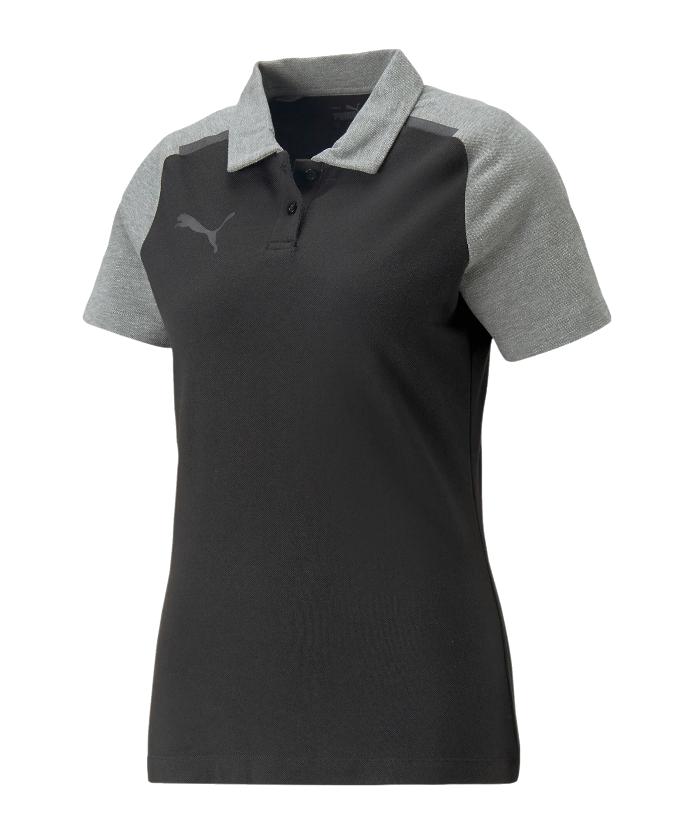 PUMA teamCUP Casuals Poloshirt Daman Schwarz F03