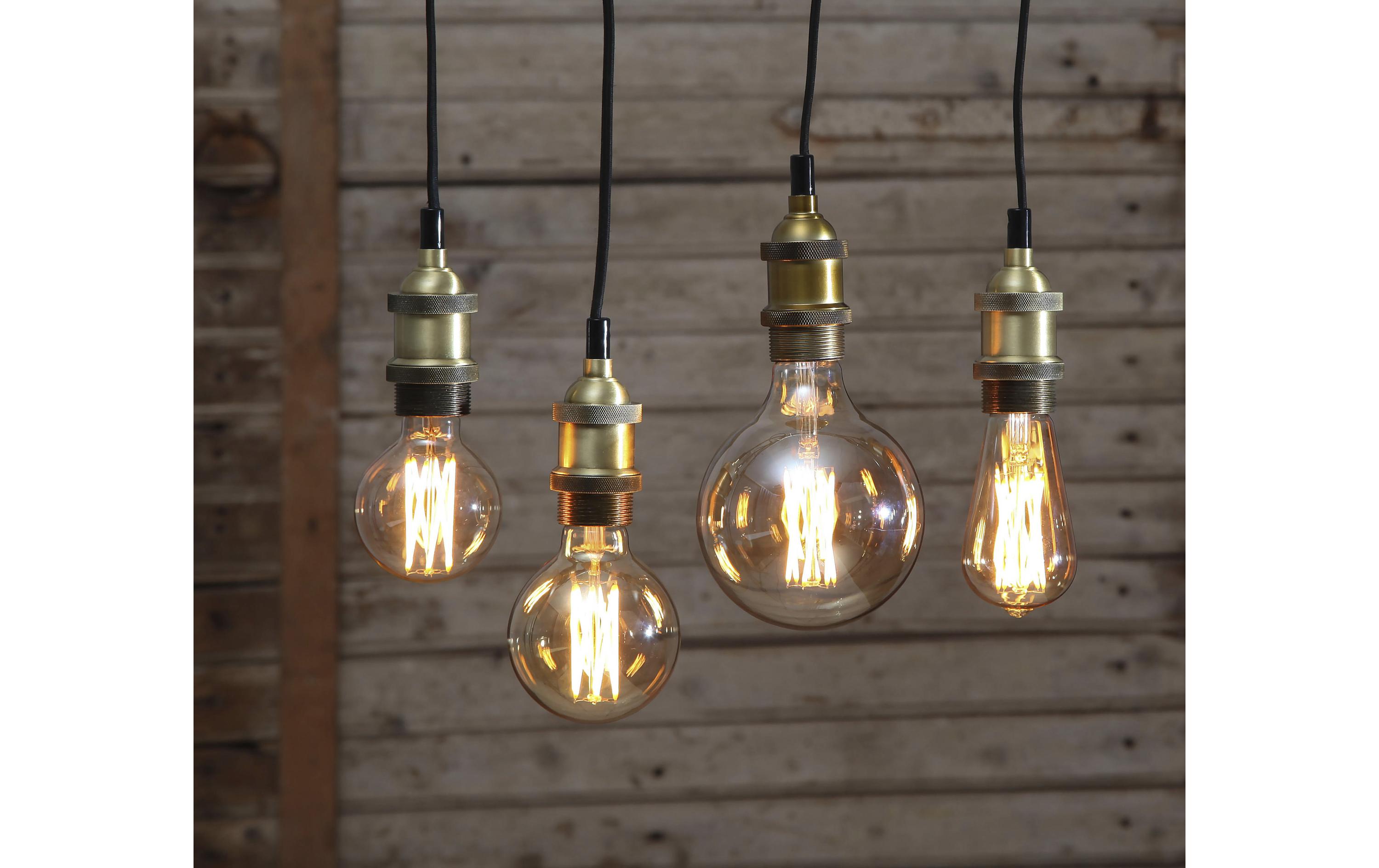 Lampe Vintage Gold G125 3.7 W (25 W) E27  WarmweissKlares Filament-Leuchtmittel