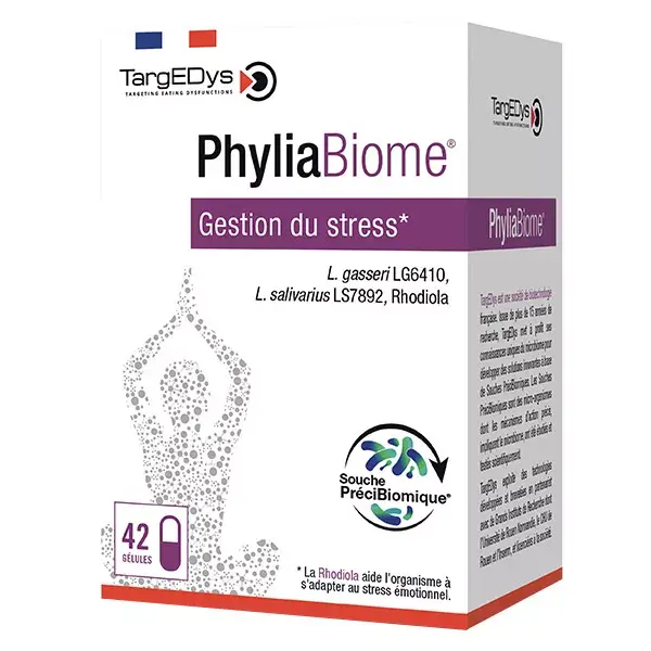 TargEDys PhyliaBiome® Gestão do Stress 42 cápsulas