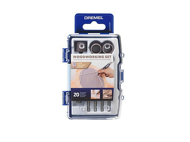 Kit de travail du bois Dremel 68, 20 pièces