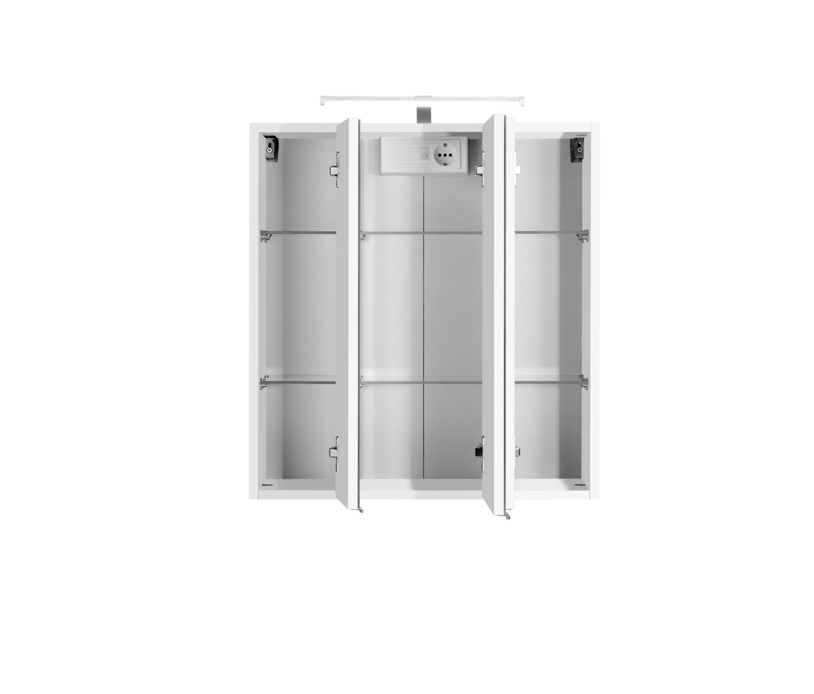 2-teiliges Badmöbel-Set BOLOGNA - weiß Hochglanz-weiß - 60 cm breit