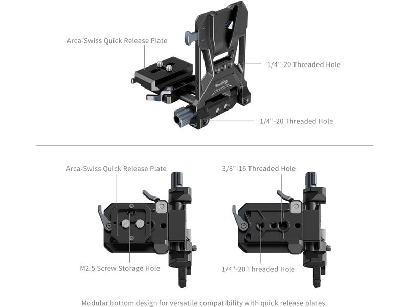 Smallrig Videokamera-Akku VB99 Pro Kit V-Mount-Akkuplatte V-Mount-Akku