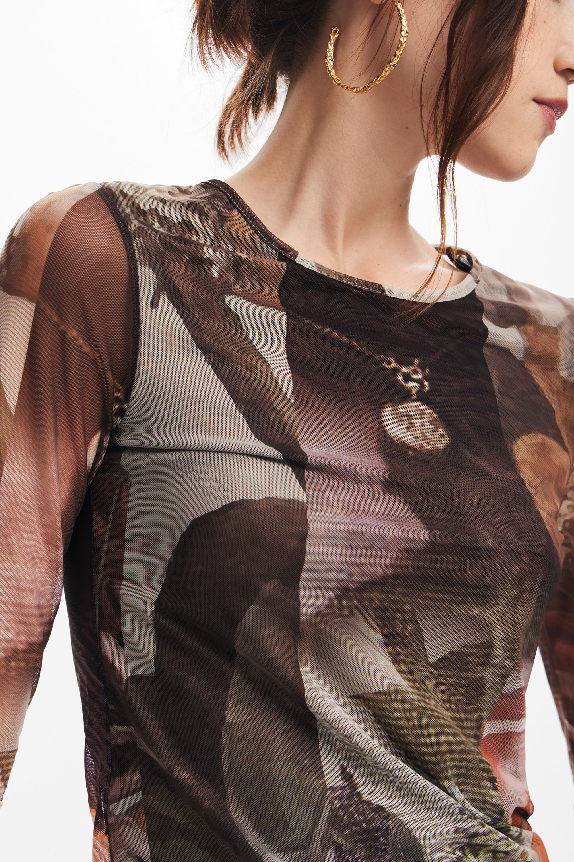 Camiseta estampado flores
