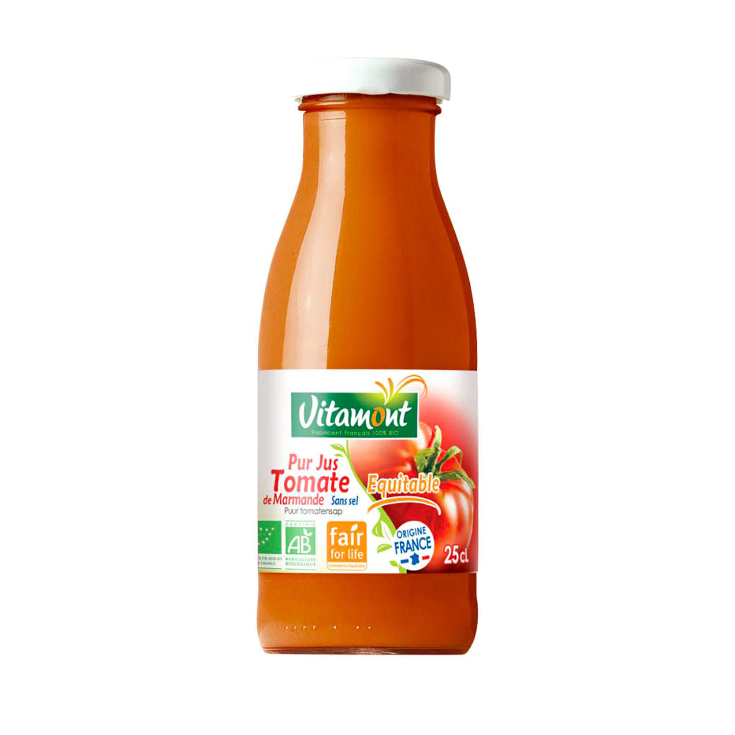 Mini pur jus de tomate de Marmande équitable et bio