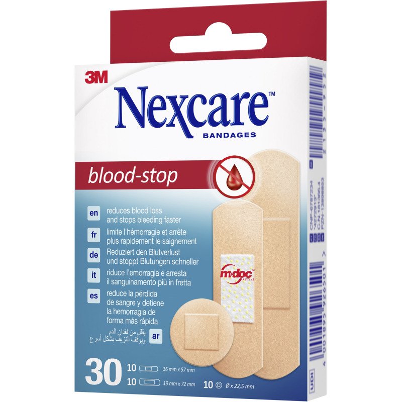 Pansements hémostatique Blood-Stop Nexcare - 3M - Boîte de 30