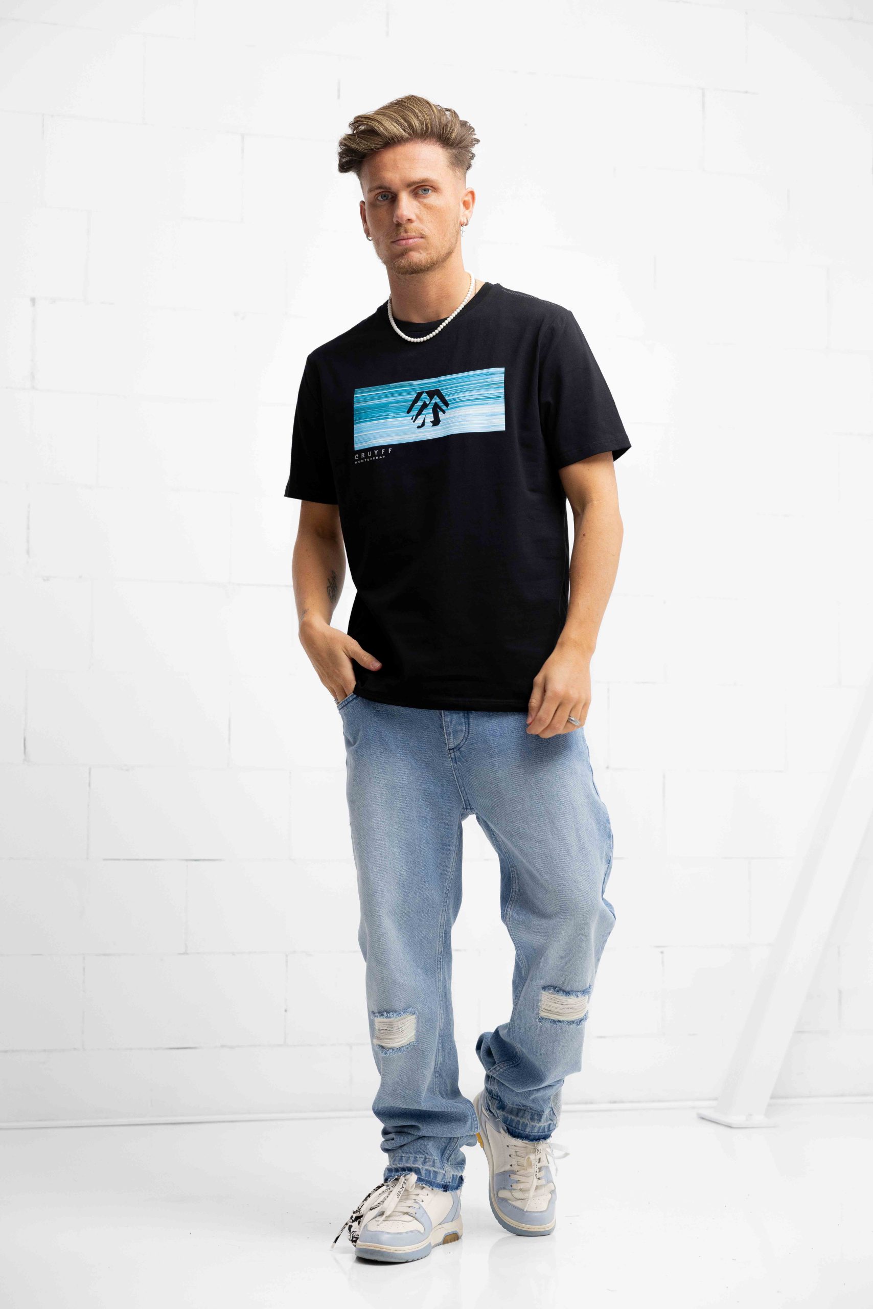 Cruyff Prima T-Shirt Heren Zwart