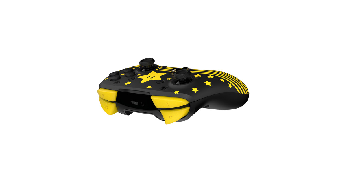 Turtle BeachRematch draadloze gamingcontroller – Super Mario Star  (Zwart, Nintendo Switch, Nintendo Switch Lite, Nintendo Switch - OLED-model, Nintendo Switch 2)